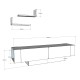 Έπιπλο τηλεόρασης Matera Megapap χρώμα λευκό 150x31,5x41,6εκ. Έπιπλο τηλεόρασης Matera Megapap χρώμα λευκό 150x31,5x41,6εκ.
