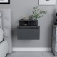Κομοδίνο επιτοίχιο Arsen Megapap χρώμα ανθρακί 39,8x31,9x35εκ. Κομοδίνο επιτοίχιο Arsen Megapap χρώμα ανθρακί 39,8x31,9x35εκ.
