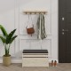 Έπιπλο εισόδου Boby Megapap χρώμα travertine 80x35x42εκ. Έπιπλο εισόδου Boby Megapap χρώμα travertine 80x35x42εκ.