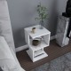 Κομοδίνο Carter Megapap χρώμα λευκό 29,6x29,6x49,4εκ. Κομοδίνο Carter Megapap χρώμα λευκό 29,6x29,6x49,4εκ.