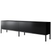 Έπιπλο τηλεόρασης Lord Megapap χρώμα μαύρο 180x30x47εκ.