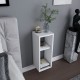 Κομοδίνο επιτοίχιο Sault Megapap χρώμα λευκό 23,2x22x59,6εκ. Κομοδίνο επιτοίχιο Sault Megapap χρώμα λευκό 23,2x22x59,6εκ.