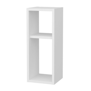 Κομοδίνο επιτοίχιο Sault Megapap χρώμα λευκό 23,2x22x59,6εκ.