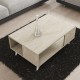 Τραπεζάκι σαλονιού Yuka Megapap χρώμα travertine 90x60x39,5εκ. Τραπεζάκι σαλονιού Yuka Megapap χρώμα travertine 90x60x39,5εκ.
