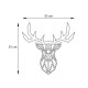 Απλίκα τοίχου Deer Megapap E27 MDF χρώμα μαύρο 55x12x55εκ. Απλίκα τοίχου Deer Megapap E27 μεταλλική χρώμα μαύρο 55x12x55εκ.