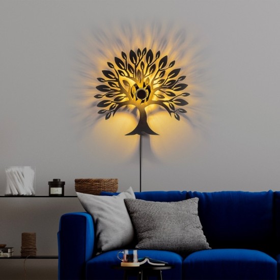 Απλίκα τοίχου Tree Megapap E27 μεταλλική χρώμα μαύρο 50x9x46εκ. Απλίκα τοίχου Tree Megapap E27 μεταλλική χρώμα μαύρο 50x9x46εκ.