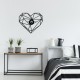 Απλίκα τοίχου Heart Megapap E27 MDF χρώμα μαύρο 47x12x40εκ. Απλίκα τοίχου Heart Megapap E27 μεταλλική χρώμα μαύρο 47x12x40εκ.