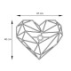 Απλίκα τοίχου Heart Megapap E27 MDF χρώμα μαύρο 47x12x40εκ. Απλίκα τοίχου Heart Megapap E27 μεταλλική χρώμα μαύρο 47x12x40εκ.