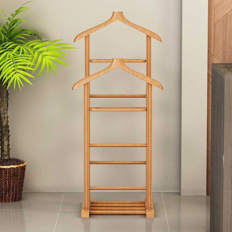 Επιδαπέδια κρεμάστρα Beta II Megapap ξύλινη χρώμα φυσικό 48x35x120εκ.