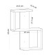 Ραφιέρα τοίχου Octa Megapap χρώμα sapphire oak 45x16,4x60εκ. Ραφιέρα τοίχου Octa Megapap χρώμα sapphire oak 45x16,4x60εκ.