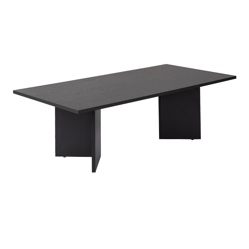 Τραπεζάκι σαλονιού Sabin Megapap χρώμα μαύρο 119x60x40εκ.