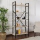 Βιβλιοθήκη Elysian Megapap χρώμα travertine - μαύρο 90x33,5x180εκ. Βιβλιοθήκη Elysian Megapap χρώμα travertine - μαύρο 90x33,5x180εκ.