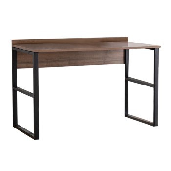 Γραφείο εργασίας Rana Megapap χρώμα καρυδί - μαύρο 120x60x78,8εκ.