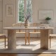 Τραπέζι Sablin Megapap χρώμα travertine 180x89,5x75εκ.