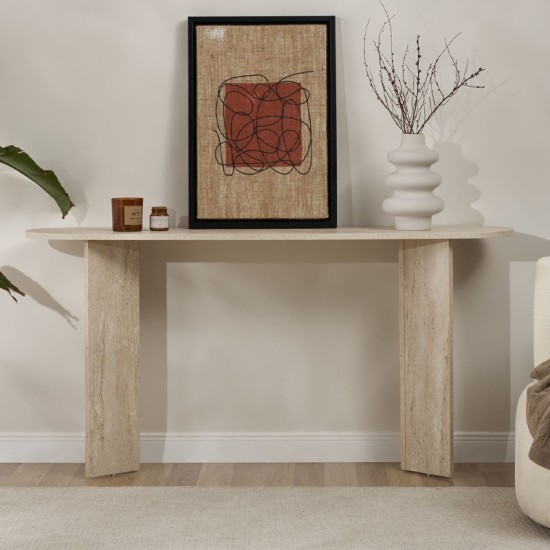Κονσόλα Sira Megapap χρώμα travertine 150x35x75εκ. Κονσόλα Sira Megapap χρώμα travertine 150x35x75εκ.
