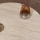 Τραπεζάκι σαλονιού σετ 2 τμχ Moira Megapap χρώμα travertine Ø90x41εκ. Τραπεζάκι σαλονιού σετ 2 τμχ Moira Megapap χρώμα travertine Ø90x41εκ.
