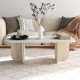 Τραπεζάκι σαλονιού Becaj Megapap χρώμα sandstone - travertine 120x60x41,4εκ. Τραπεζάκι σαλονιού Becaj Megapap χρώμα sandstone - travertine 120x60x41,4εκ.