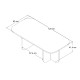 Τραπεζάκι σαλονιού Becaj Megapap χρώμα sandstone - travertine 120x60x41,4εκ. Τραπεζάκι σαλονιού Becaj Megapap χρώμα sandstone - travertine 120x60x41,4εκ.