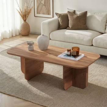 Τραπεζάκι σαλονιού Becaj Megapap χρώμα atlantic pine 120x60x41,4εκ.