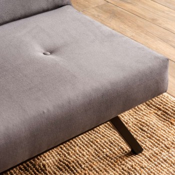 Καναπές - κρεβάτι Zola Megapap τριθέσιος υφασμάτινος χρώμα γκρι 180x64x78εκ.