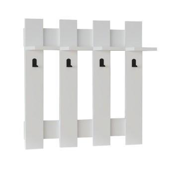 Κρεμάστρα τοίχου Carina Megapap χρώμα λευκό 70x18x70εκ.