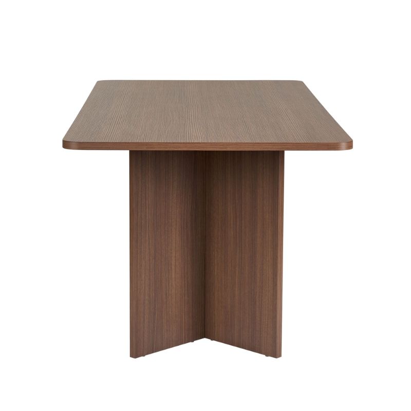 Τραπέζι Linza Megapap χρώμα καρυδί 180x90x75εκ.