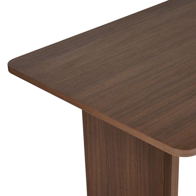 Τραπέζι Linza Megapap χρώμα καρυδί 180x90x75εκ.