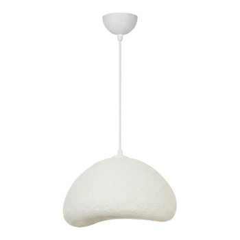 Φωτιστικό οροφής Luna Megapap E27 fiberglass μονόφωτο χρώμα λευκό 30x21x120εκ.
