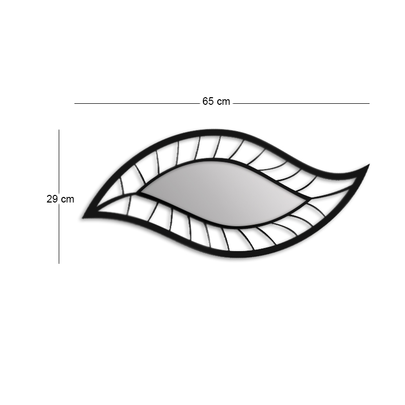 Διακοσμητικό τοίχου Veno Μegapap με plexiglass 65x10x29εκ.