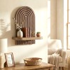 Ραφιέρα τοίχου Artwill Megapap Mdf χρώμα wenge 26x13x35εκ.