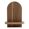 Ραφιέρα τοίχου Artwill Megapap Mdf χρώμα wenge 26x13x35εκ.