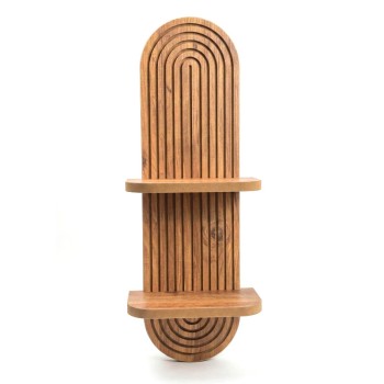 Ραφιέρα τοίχου Artwill Megapap Mdf χρώμα oak 26x13x70εκ.