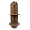 Ραφιέρα τοίχου Artwill Megapap Mdf χρώμα wenge 26x13x70εκ.
