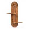 Ραφιέρα τοίχου Artwill Megapap Mdf χρώμα oak 46x13x70εκ.