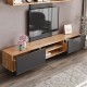 Σύνθεση τηλεόρασης Giacomo Megapap χρώμα sapphire oak - ανθρακί 180x40x45εκ. Σύνθεση τηλεόρασης Giacomo Megapap χρώμα sapphire oak - ανθρακί 180x40x45εκ.