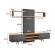 Σύνθεση τηλεόρασης Giacomo Megapap χρώμα sapphire oak - ανθρακί 180x40x45εκ. Σύνθεση τηλεόρασης Giacomo Megapap χρώμα sapphire oak - ανθρακί 180x40x45εκ.