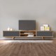 Έπιπλο τηλεόρασης Serine Megapap χρώμα sapphire oak - ανθρακί 170x37x45εκ. Έπιπλο τηλεόρασης Serine Megapap χρώμα sapphire oak - ανθρακί 170x37x45εκ.