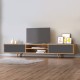 Έπιπλο τηλεόρασης Serine Megapap χρώμα sapphire oak - ανθρακί 170x37x45εκ. Έπιπλο τηλεόρασης Serine Megapap χρώμα sapphire oak - ανθρακί 170x37x45εκ.