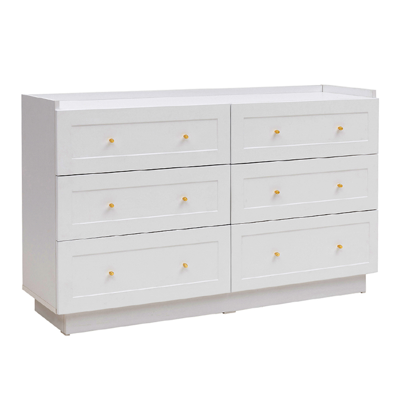 Συρταριέρα Henry Megapap χρώμα λευκό 140x40x75εκ.