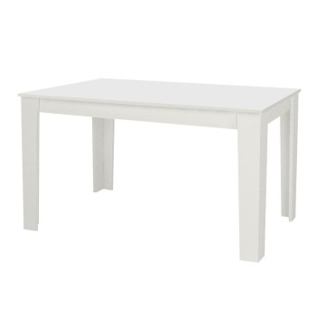 Σετ τραπεζαρία 5τμχ Darlen - Nova Megapap χρώμα λευκό 125x72x74εκ.