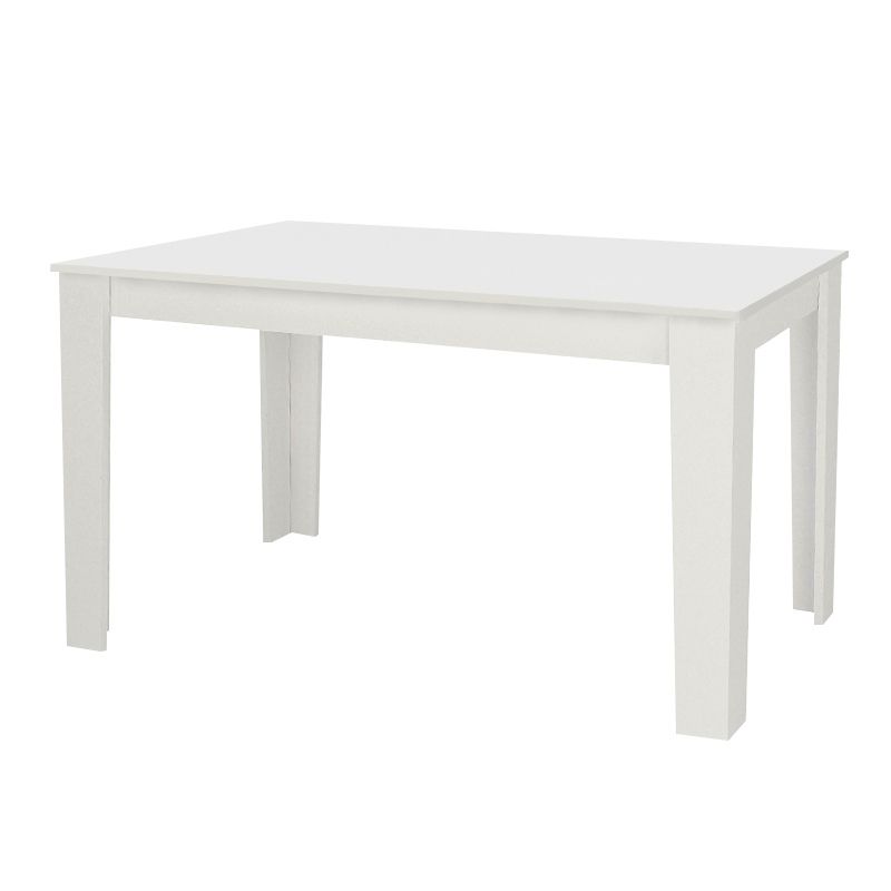 Σετ τραπεζαρία 5τμχ Darlen - Nova Megapap χρώμα λευκό - cappuccino 125x72x74εκ.