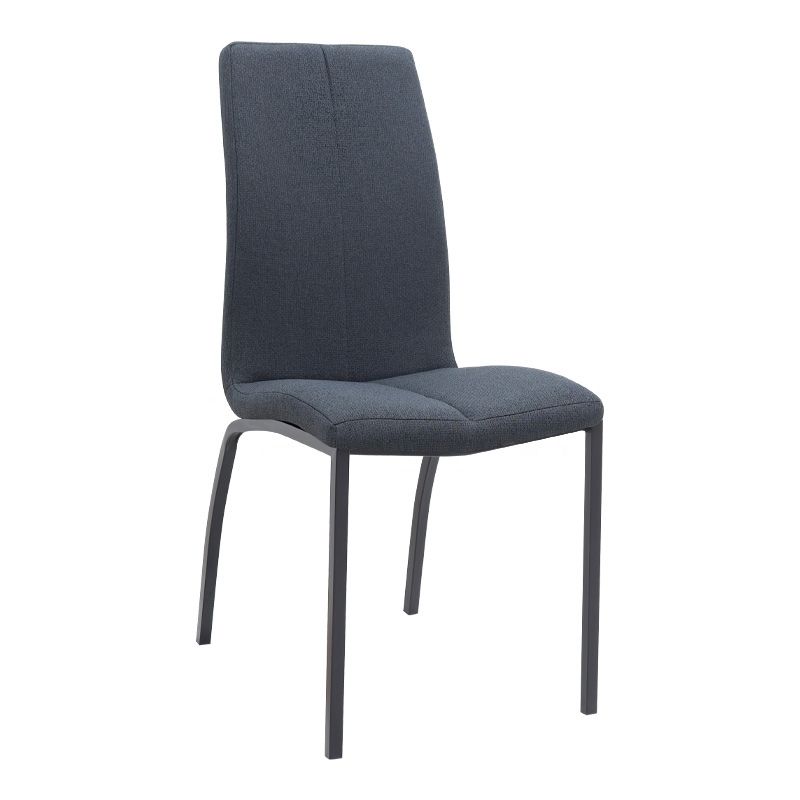 Σετ τραπεζαρία 5τμχ Darlen - Fina Megapap χρώμα λευκό - ανθρακί 125x72x74εκ.