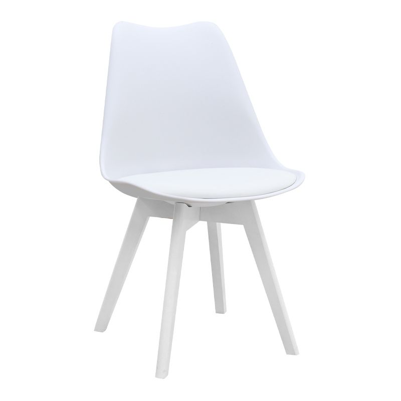 Σετ τραπεζαρία 5τμχ Darlen - Viva Megapap χρώμα λευκό εφέ μαρμάρου - λευκό 125x72x74εκ.