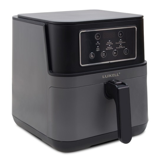 Φριτέζα αέρος - AirFryer LUXELL με αποσπώμενο κάδο 7,5lt χρώμα μαύρο 1550-1850W Φριτέζα αέρος - AirFryer LUXELL με αποσπώμενο κάδο 7,5lt χρώμα μαύρο 1550-1850W
