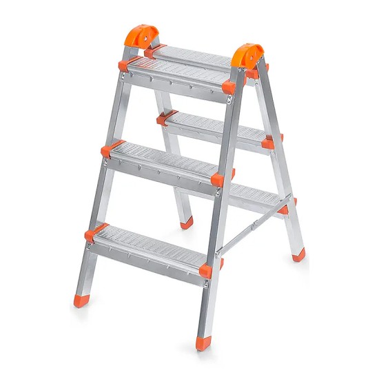 Σκάλα Double Step Perilla μεταλλική 3+3 σκαλοπάτια 71εκ. Σκάλα Double Step Perilla μεταλλική 3+3 σκαλοπάτια 71εκ.