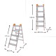 Σκάλα Double Step Perilla μεταλλική 5+5 σκαλοπάτια 117εκ. Σκάλα Double Step Perilla μεταλλική 5+5 σκαλοπάτια 117εκ.