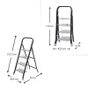 Σκαλοσκαμπό Class Perilla μεταλλικό 4 σκαλιών 91εκ.