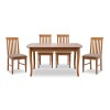 Σετ τραπεζαρίας Belfast Megapap 5 τμχ μασίφ ξύλο - MDF με επεκτεινόμενο τραπέζι 150/200x89x78εκ.