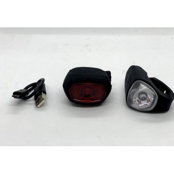 Front and rear light XC-185186, USB rechargable