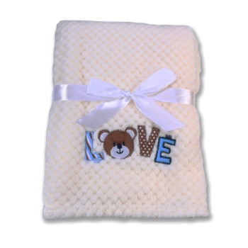 Baby blanket Freya white